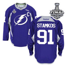 Steven Stamkos #91 Purple 2015 Stanley Cup Practice Jersey