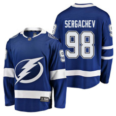 #98 Breakaway Player Mikhail Sergachev Jersey Blue