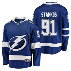 #91 Breakaway Player Steven Stamkos Jersey Blue