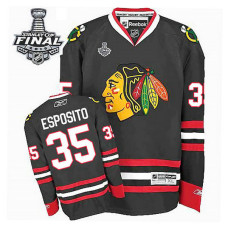 Tony Esposito #35 Black 2015 Stanley Cup Alternate Jersey