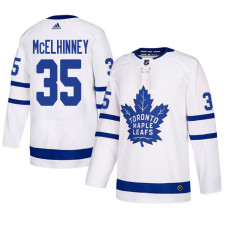 #35 White Authentic Away Curtis McElhinney Jersey
