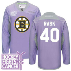 Tuukka Rask #40 Purple Hockey Fights Cancer Jersey