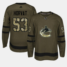 #53 Camo Salute To Service Bo Horvat Jersey