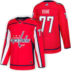 #77 T.J. Oshie Red 2018 New Season Home Authentic Jersey With Anniversary Patch