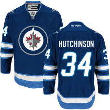 #34 Michael Hutchinson Navy Blue Home Premier Player Jersey