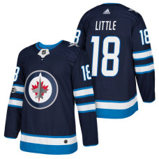 #18 Bryan Little Navy 2018 New Season Home Authentic Jersey With Anniversary Patch